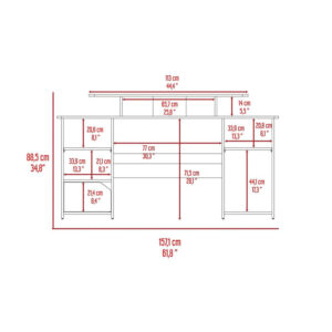 Escritorio Gamer Trollino Wengue y Azul 5 Escritorio Gamer Trollino Wengue y Azul